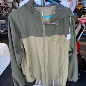 Two-Tone Green Windbreaker